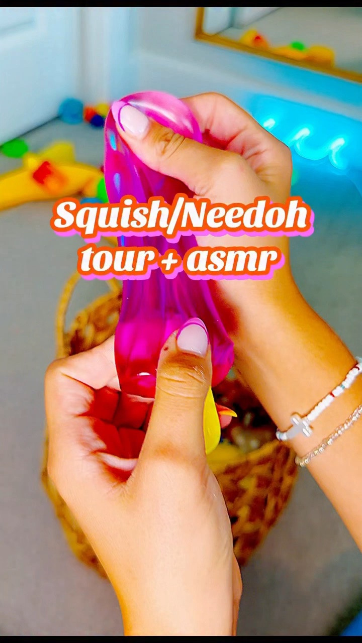 ✨Part 1: Squishy Basket Tour + ASMR ✨ ☝️shop link in Bio for my favorite Amazon finds 
#viral #squishyasmr #needoh #satisfying #ad