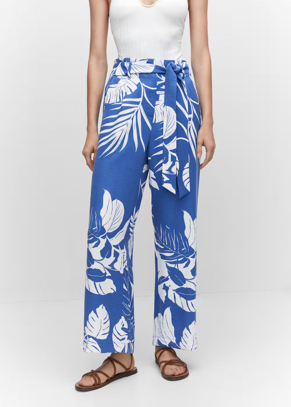 Tropical print pants | MANGO (US)