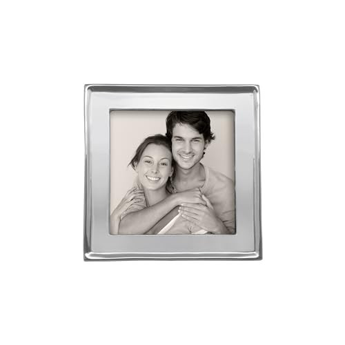 Mariposa Signature 4X4 Frame | Silver | Brillante | Frames | Decorative Photo Frames | Recycled SANDCAST Aluminum | Handmade in Mexico | Amazon (US)