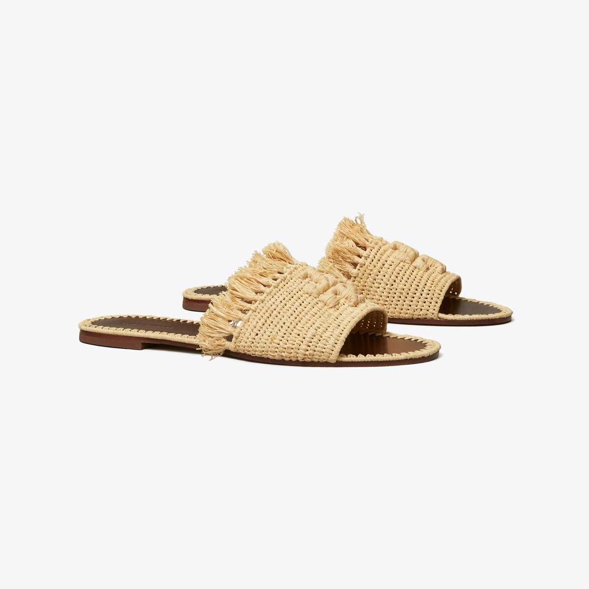 Eleanor Raffia Slide: Women's Shoes | Sandals | Tory Burch UK | Tory Burch (US)