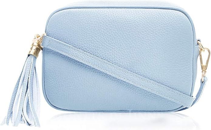 Montte Di Jinne - 100% Made in Italy - Soft Leather Women's Cross Body Shoulder Bag with Tassel k... | Amazon (UK)