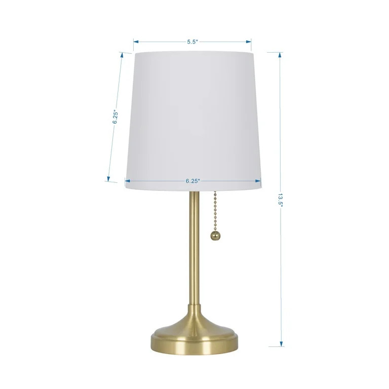 Mainstays Mini Gold Stick Table Lamp, 13.5" H | Walmart (US)