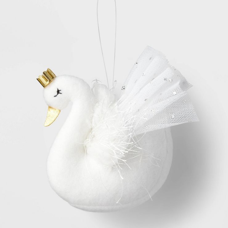 Fabric Ballet Swan Christmas Tree Ornament - Wondershop™ | Target