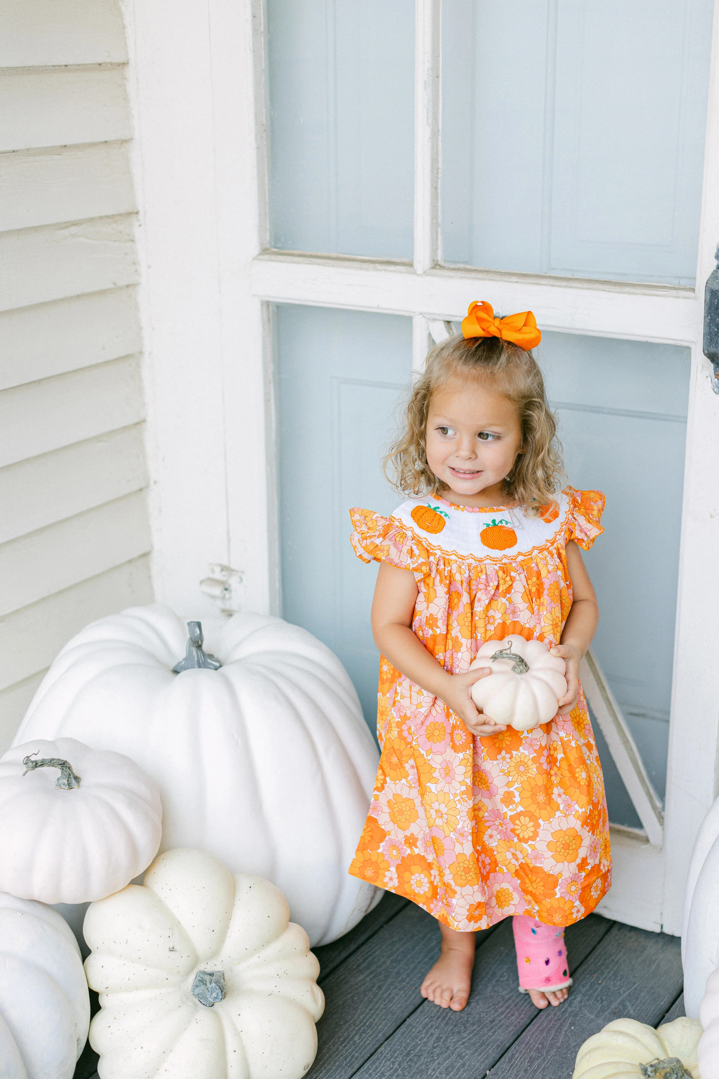 Clara Pumpkin Dress | Poppy Kids Co