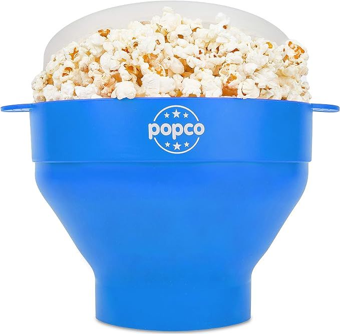 Popco Microwave Silicone Popcorn Popper with Handles - Microwave Popcorn Bowl with Handle - Popco... | Amazon (US)