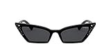 Vogue Eyewear Women's VO5282BM Cat Eye Sunglasses, Black/Dark Grey, 54 mm | Amazon (US)