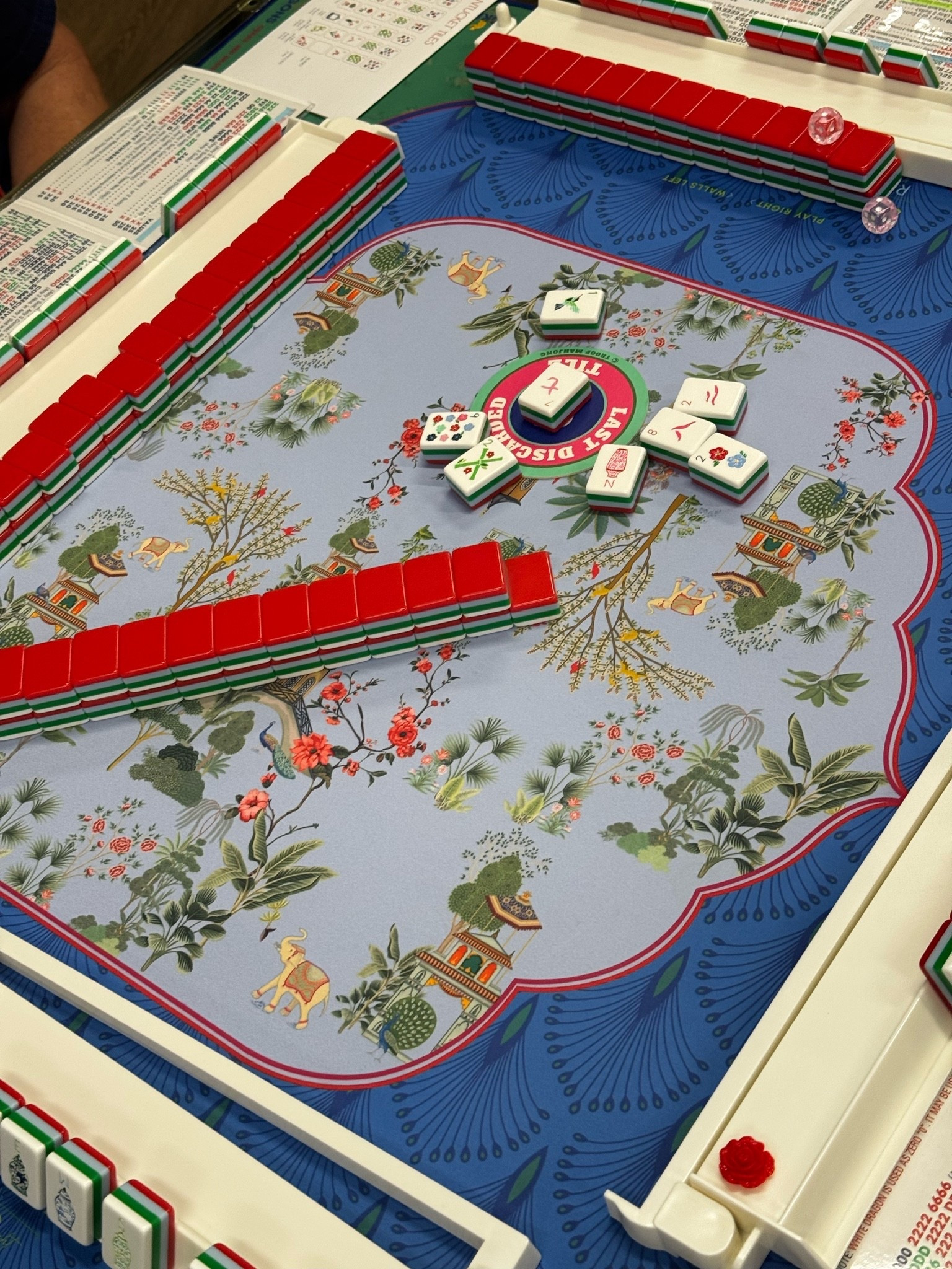 Need an Americana vibe for your tablescape? Nantucket tiles pair very nicely with Liberty mat, and Darjeeling and white racks! And these tiles look amazing at Christmas time as well! 
#mahjong #tablesacpes

#LTKootd #LTKSeasonal #LTKHome