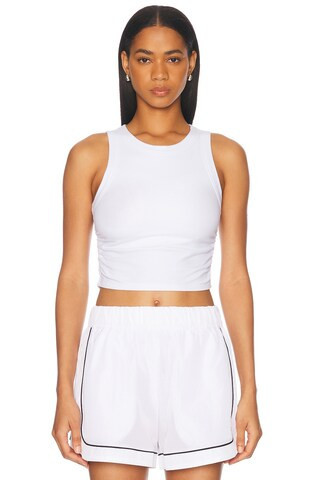 alo Sway Bra Tank Top in White | FWRD 