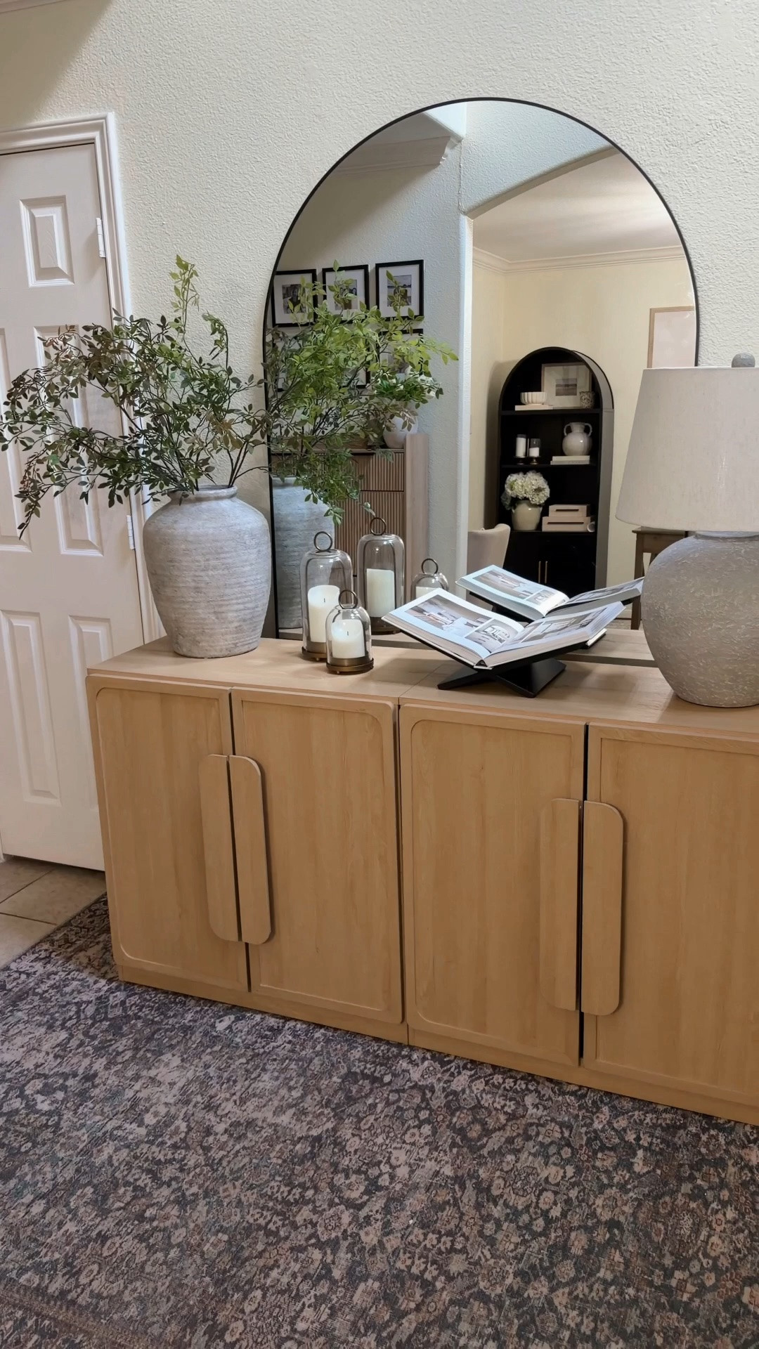 A warm, elevated look without the designer furniture price?! YES PLEASE! ✨🙌🏻

I love the soft oak finish, curved details and the hidden storage is an absolute game changer! 

This area of my home looks so high end now at a fraction of the cost! 😁

#looksforless #designerfurniture #homedecor #entrywaydecor #interiordesign 

Storage solutions, look for less, Amazon furniture, entryway styling

#LTKHome