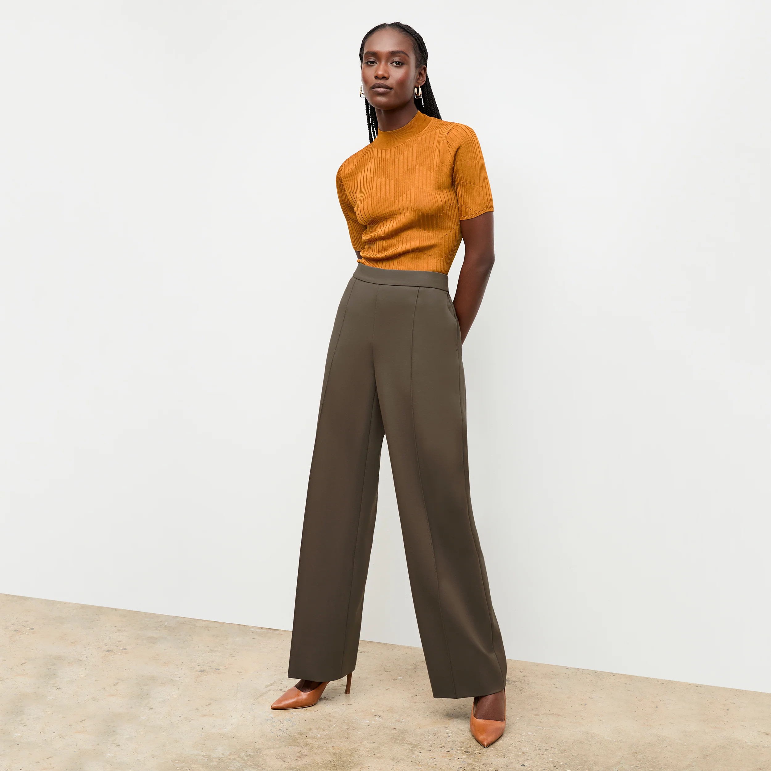 The Jordan Trouser - Light Washable Ponte | MM LaFleur