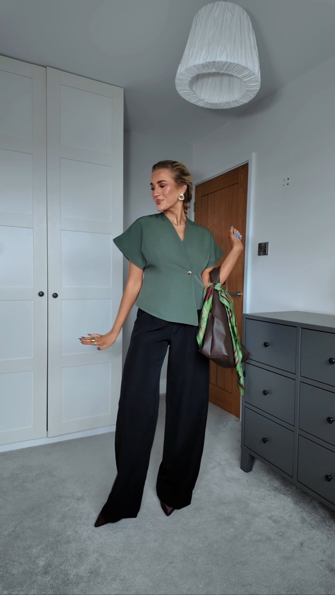 Love this colour olive green!! Loved this top so much in cream so had to get it in green! For the price too, can’t beat it! These trousers are also a staple! Such a great price! CHLOEWAR for %% too! 

#LTKworkwear #LTKwinter #LTKautumn