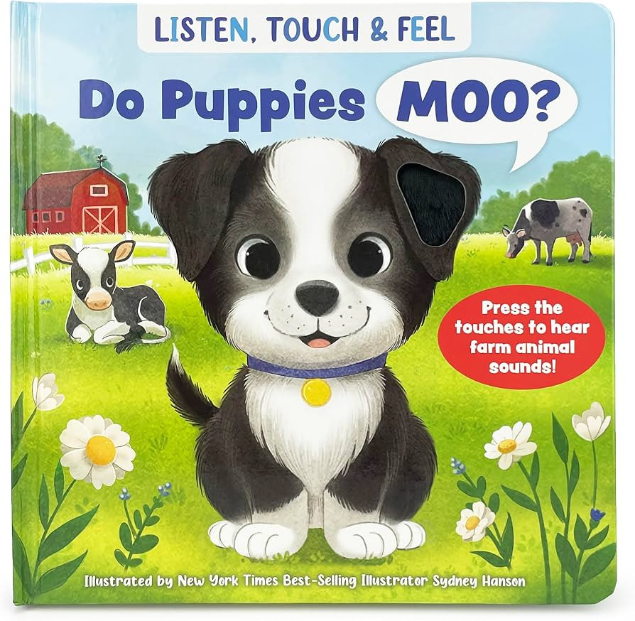 Listen, Touch & Feel Do Puppies Moo? A Sensory Touch and Feel Book Along with Sounds | Amazon (US)