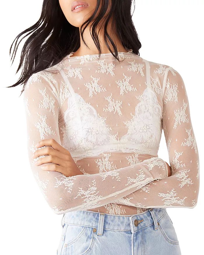 Free People Lady Lux Floral Mesh Layering Top Back to results -  Women - Bloomingdale's | Bloomingdale's (US)