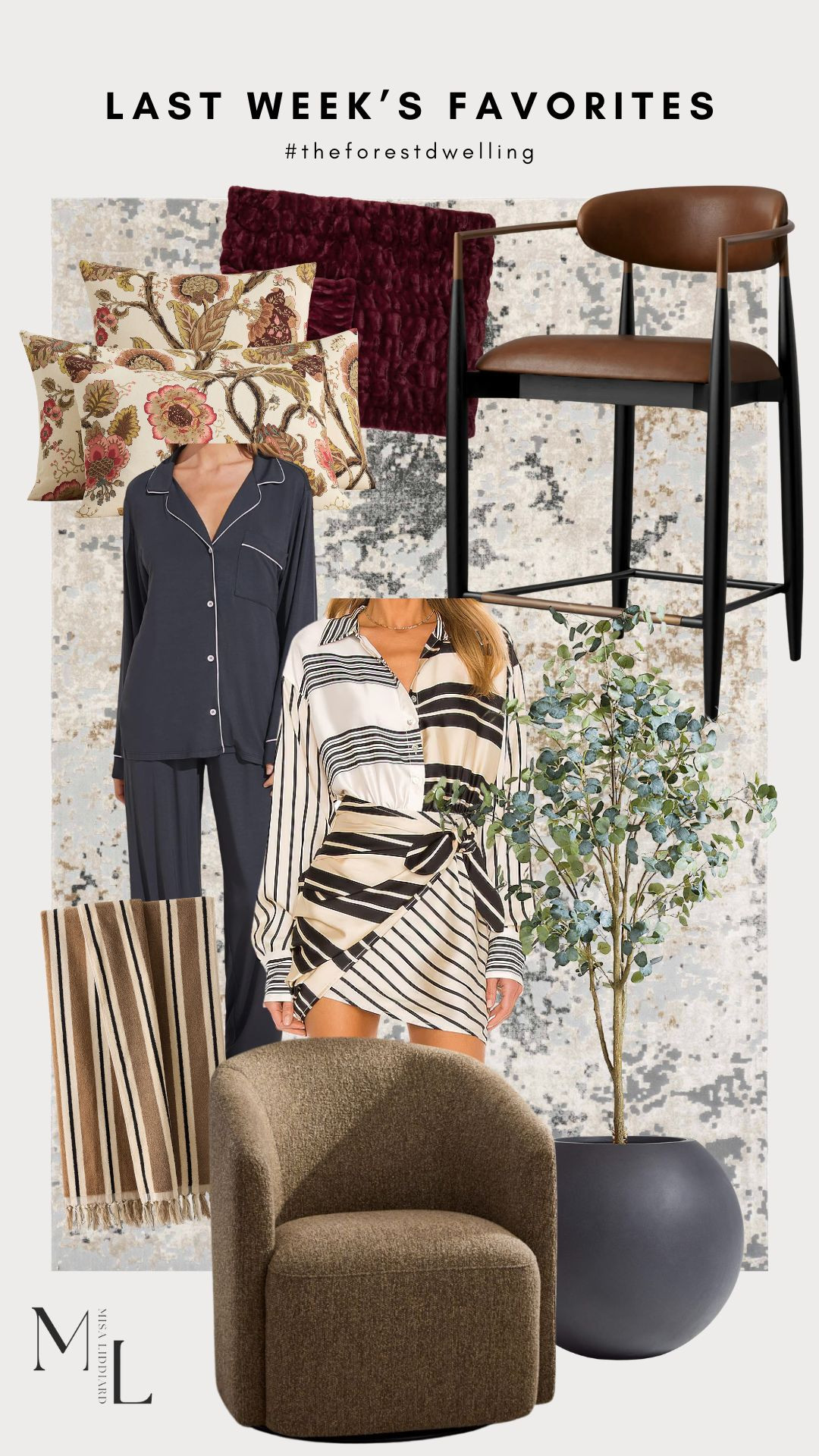 Sharing last week's top picks! Cannot say enough good things about these pajamas. The best! The faux brown leather on the Jagger counter stools would be ideal for the kitchen. The Kamille Mini Dress is such a fun look! Love the asymmetrical fit. 

 #LTKdayinmylife #LTKSeasonal #LTKHome