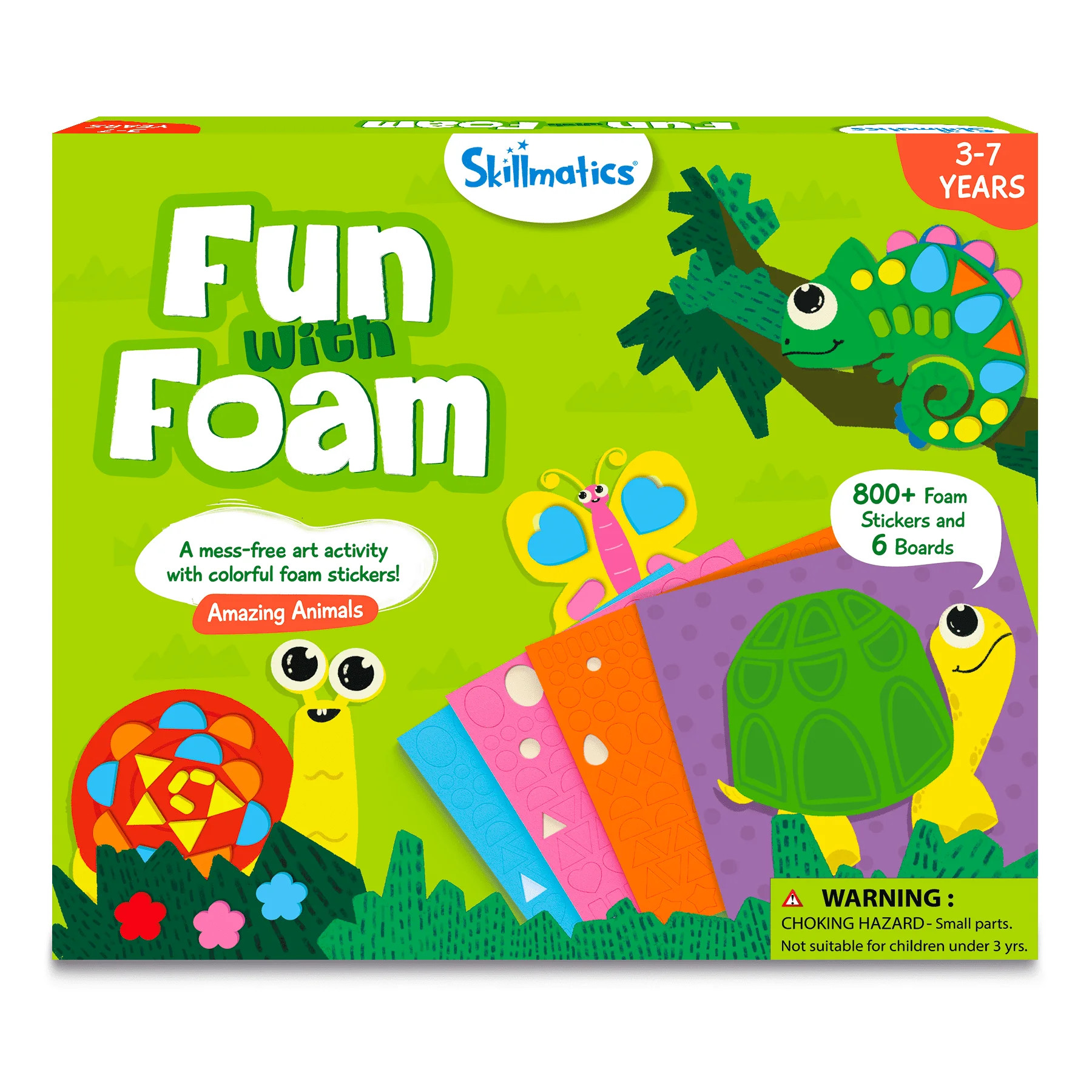 Skillmatics Foam Sticker Art Activity - Animals, Mess-Free Fun for Kids, 800+ 3D Foam Stickers, D... | Walmart (US)