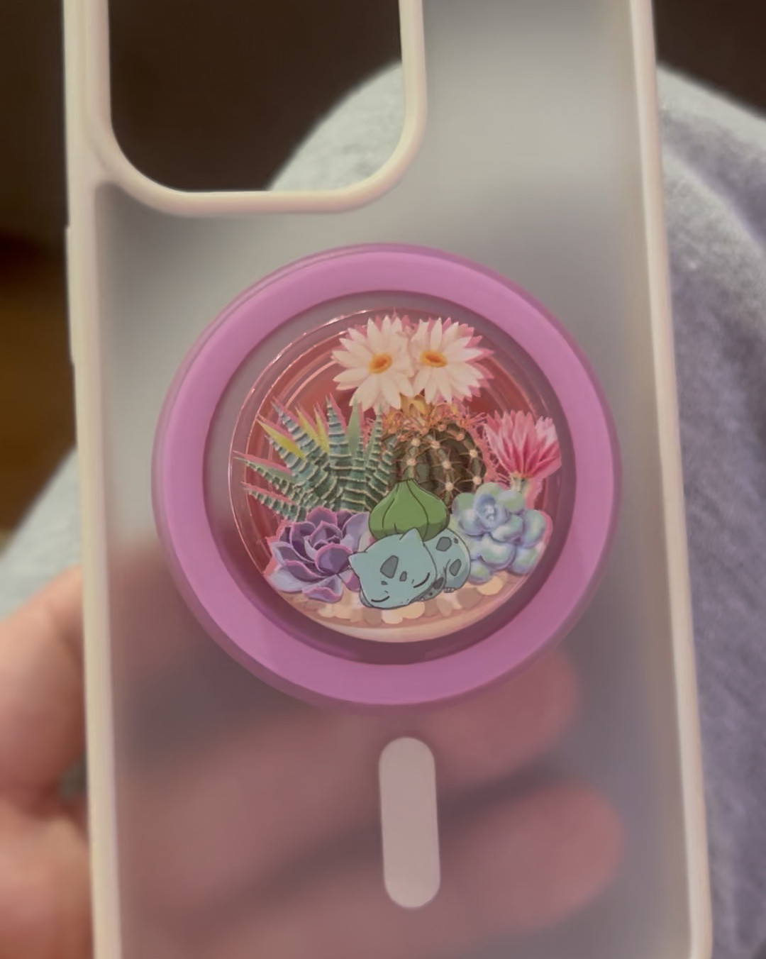 This is my new clear Iphone case with MagSafe. I have a MagSafe Pink Pop Socket with Bulbasaur Pop Socket. 

#LTKU #LTKvlog #LTKdayinmylife