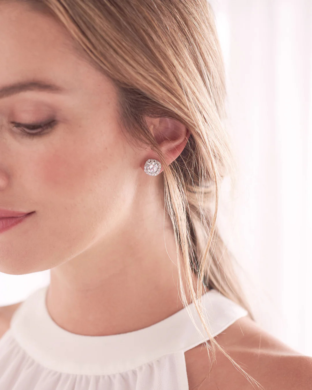 Isla Halo CZ Studs | Dareth Colburn