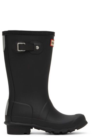 Kids Black Original Big Kids Rain Boots | SSENSE