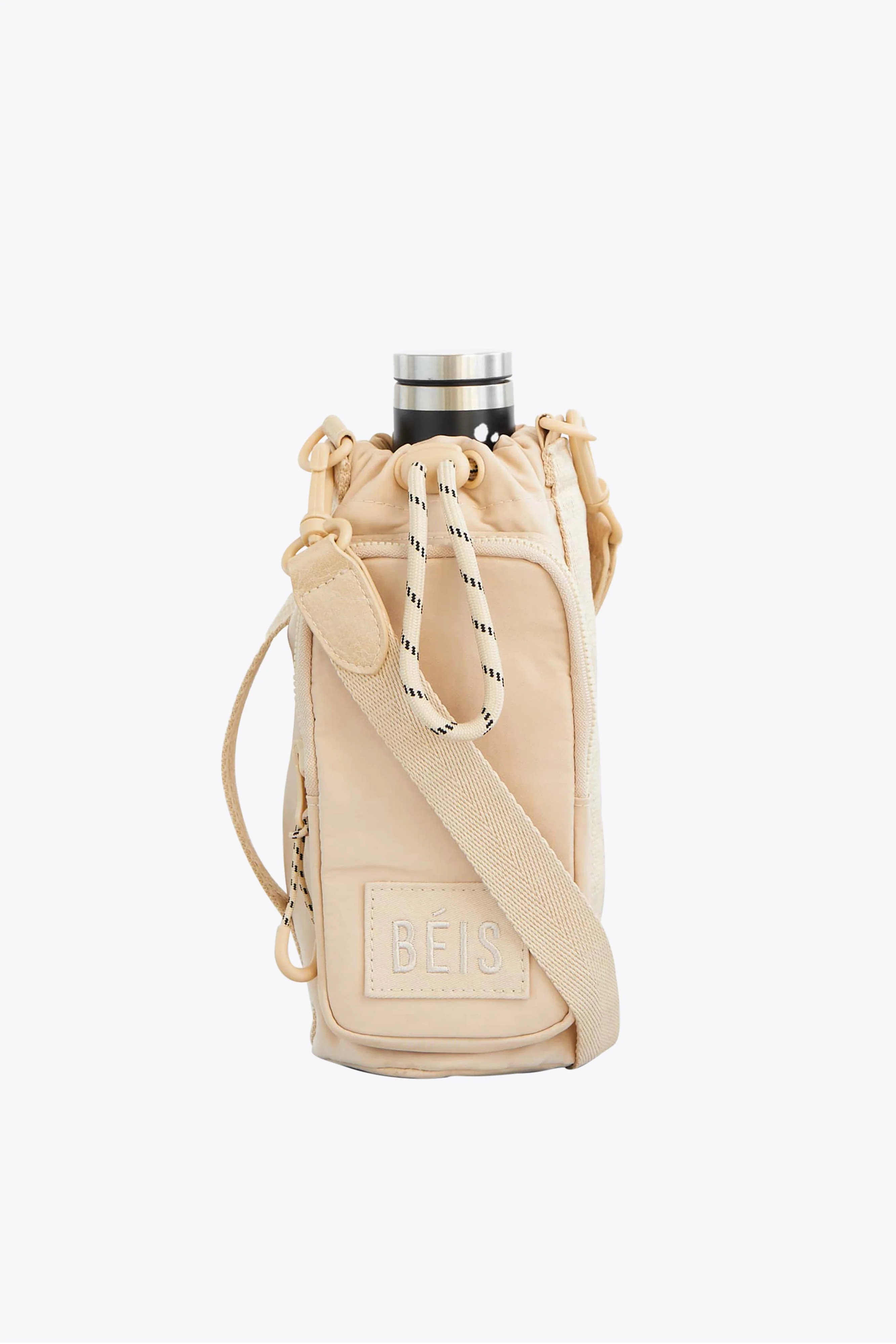 The Water Bottle Sling 
                in Beige | BÉIS Travel