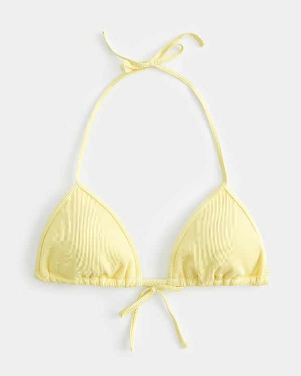 Women's Gilly Hicks Ribbed Triangle Bikini Top | Women's Swimwear | HollisterCo.com | Hollister (US)