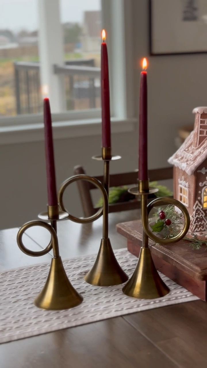 A closer look at these beautiful larger candle holders! The perfect pieces for our table. A new wayfair find and favorite! 

#LTKHoliday #LTKHome
