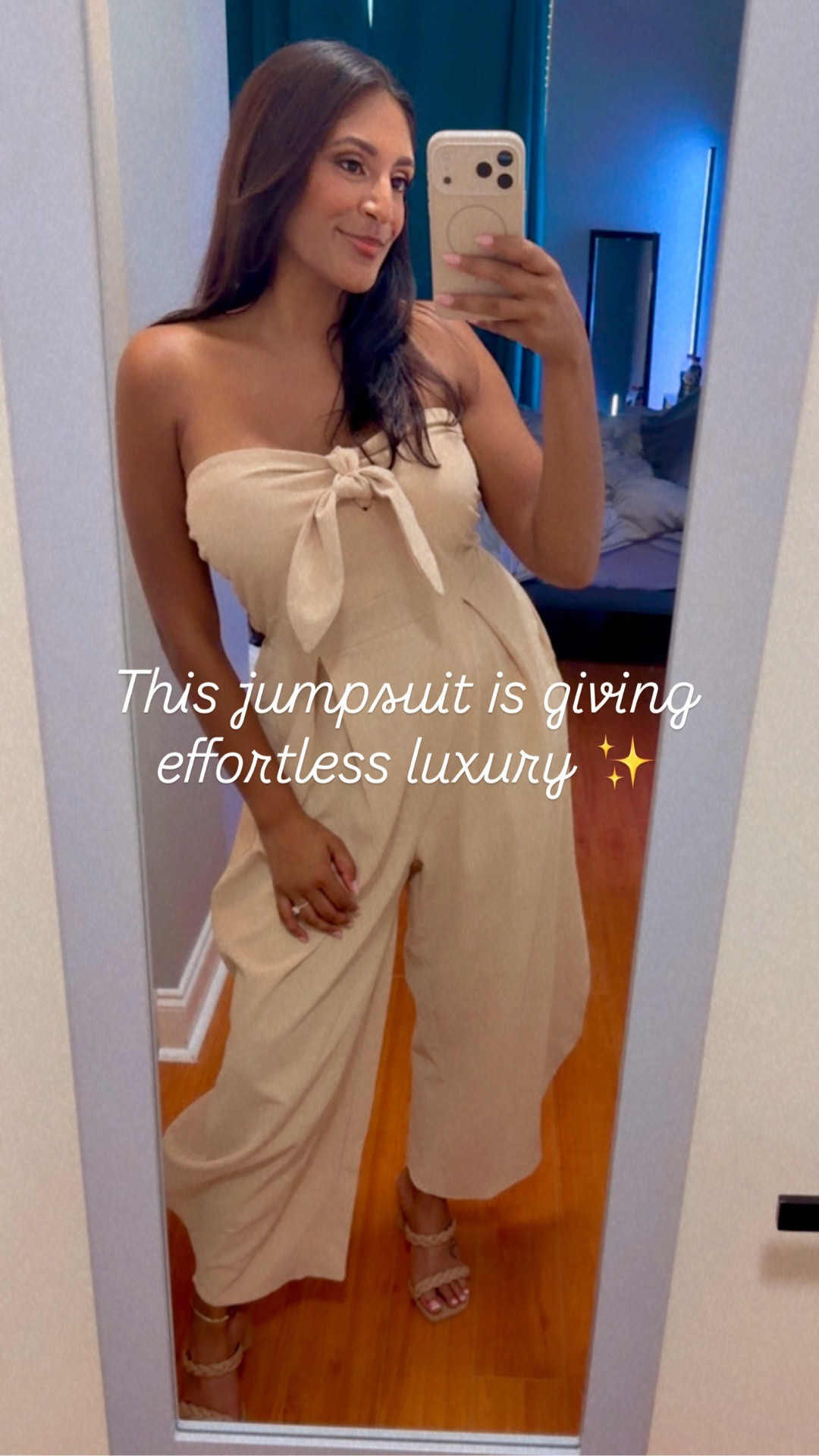 This summer jumpsuit is giving effortless luxury ✨ One of those outfits that instantly makes you look so put together 🤍 Perfect for brunch dates, vacation nights, bridal events, dinner plans, and everything in between. Lightweight, flattering, and so easy to dress up or down ✨

#summeroutfits #datenight #brunch #amazon #jumper #fashion

#LTKootd #LTKWedding #LTKTravel