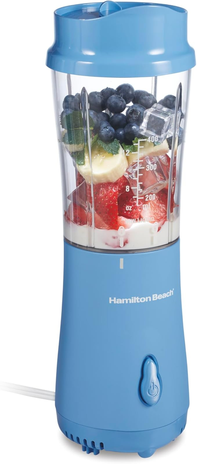 Hamilton Beach Portable Blender for Shakes and Smoothies, 14 Oz BPA Free Travel Cup & Lid, Durabl... | Amazon (US)