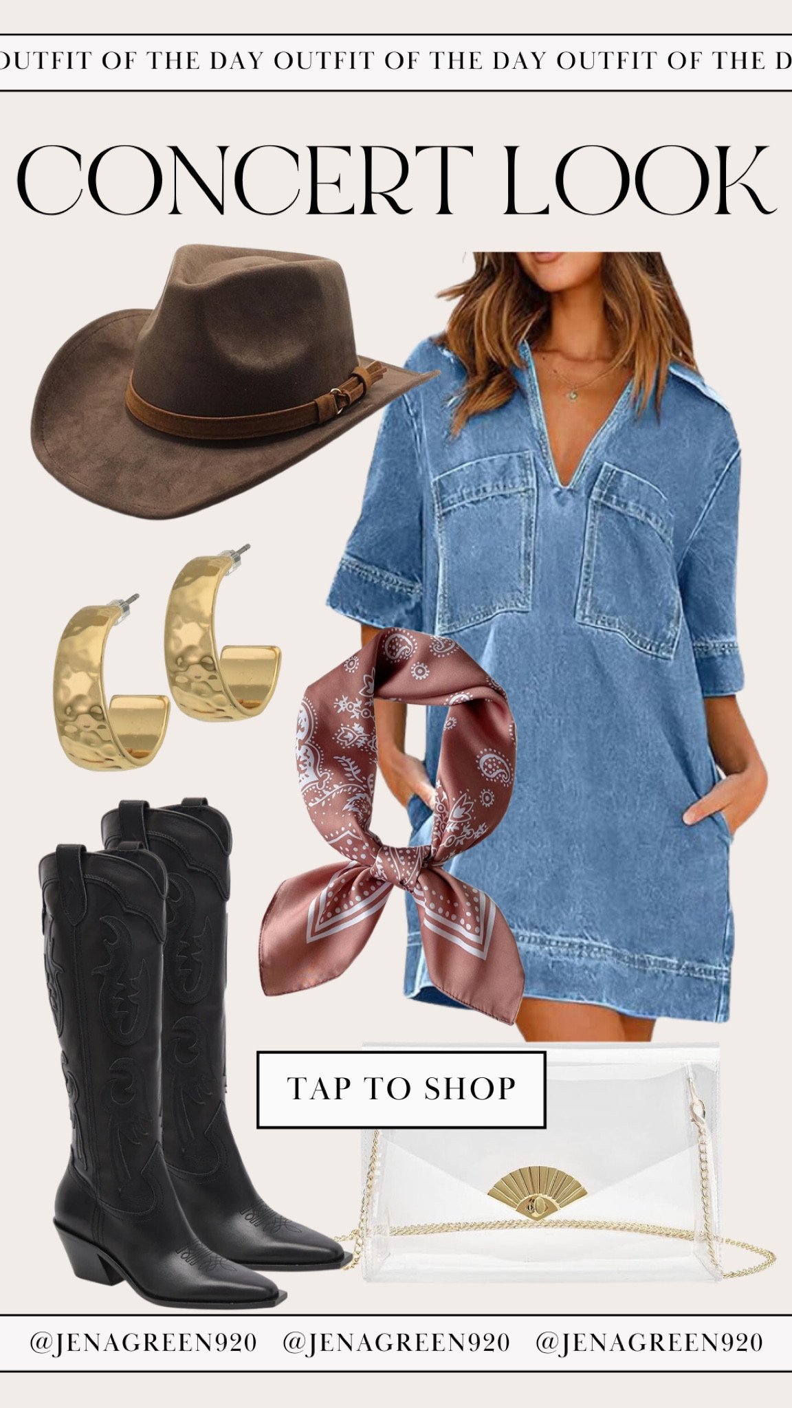 Country Concert | Concert Look | Denim Dress

#LTKfindsunder100 #LTKstyletip #LTKfindsunder50