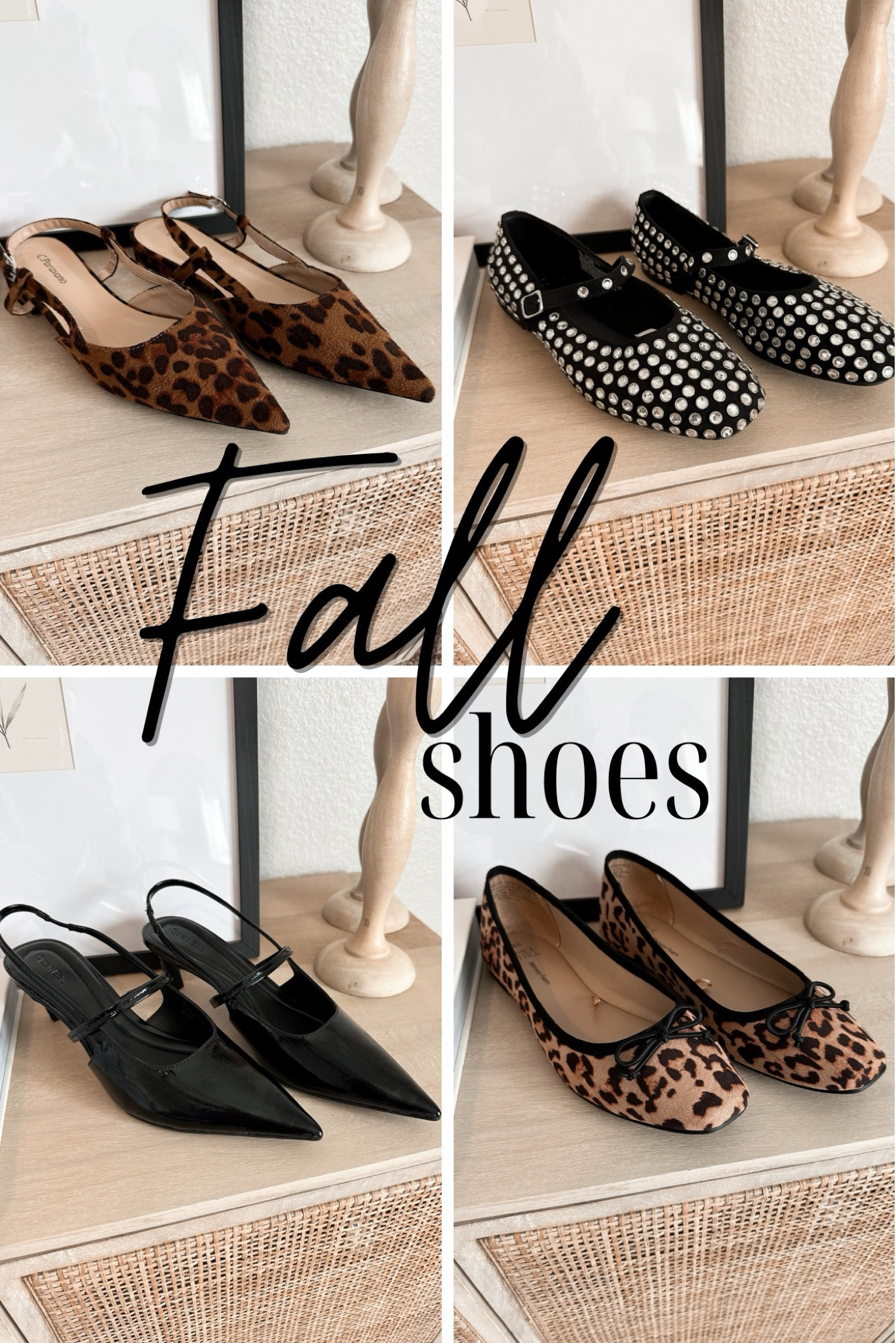 Fall shoes
Ballet Flats
Kitten heel