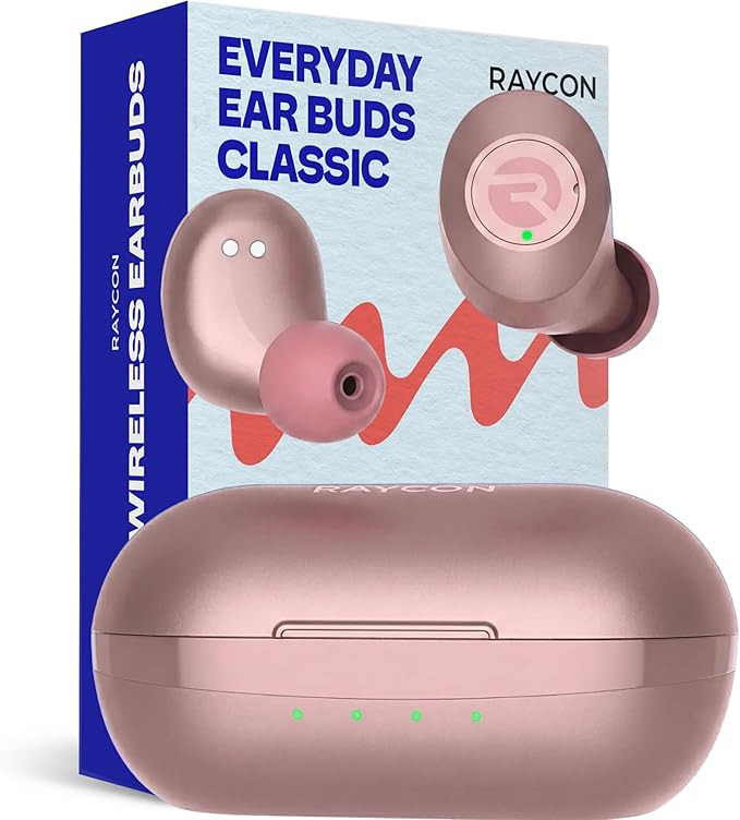 Raycon Everyday Classic Bluetooth Wireless Earbuds + Microphone with Active Noise Canceling, Swea... | Amazon (US)