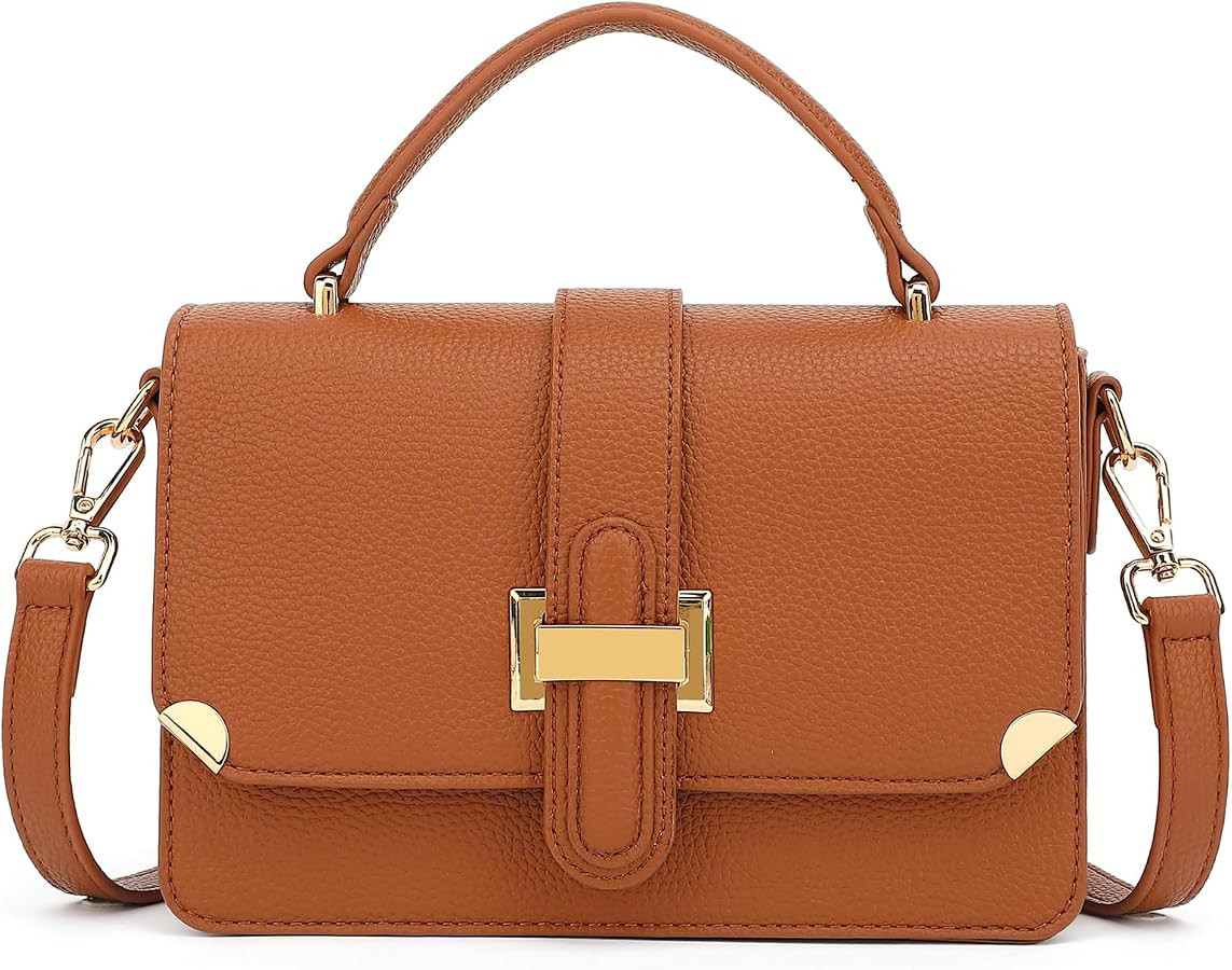 LL LOPPOP Women's Small Classy Crossbody Purse Top Handle Handbags Leather Satchel Bags for Women | Amazon (US)