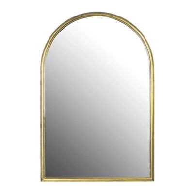 Creative Co-Op Arched Metal Wall Mirror, Gold | Ashley Homestore