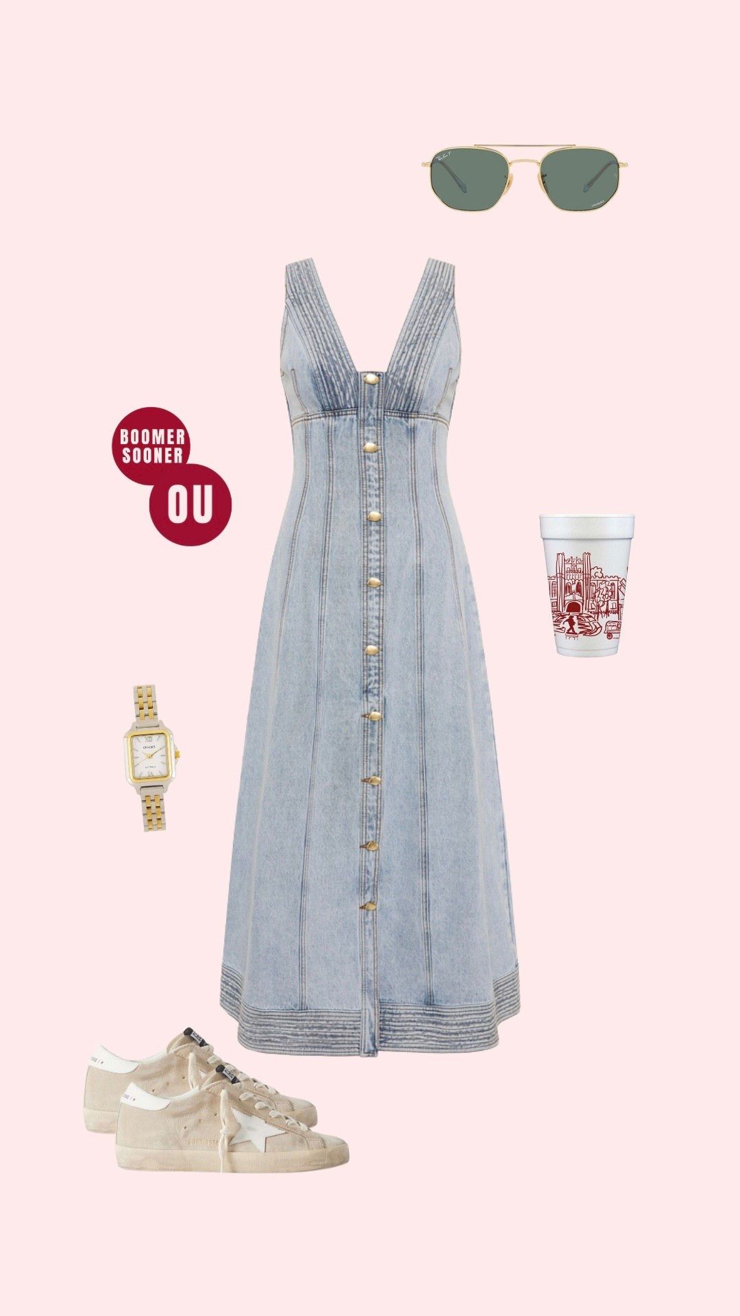 OU, Oklahoma red & white college football gameday outfit inspo!! ❤️❤️

#LTKStyleTip #LTKFindsUnder100 #LTKU