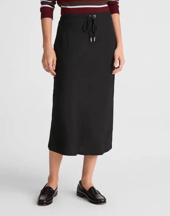 Drawstring Midi Skirt | Madewell