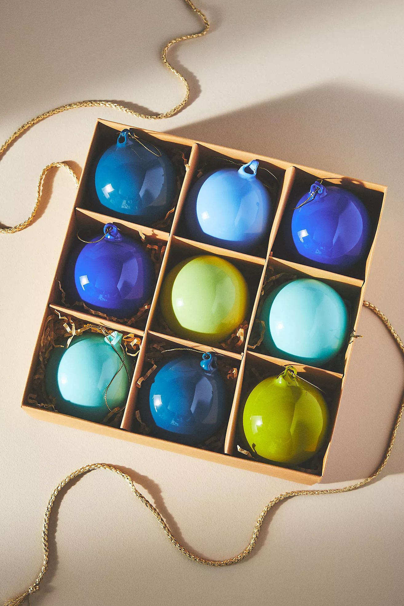 Opaque Bulb Ornaments, Set of 9 | Anthropologie (US)