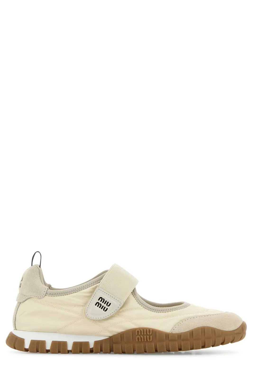 Miu Miu Tyre Round-Toe Ballet Flats | Cettire Global