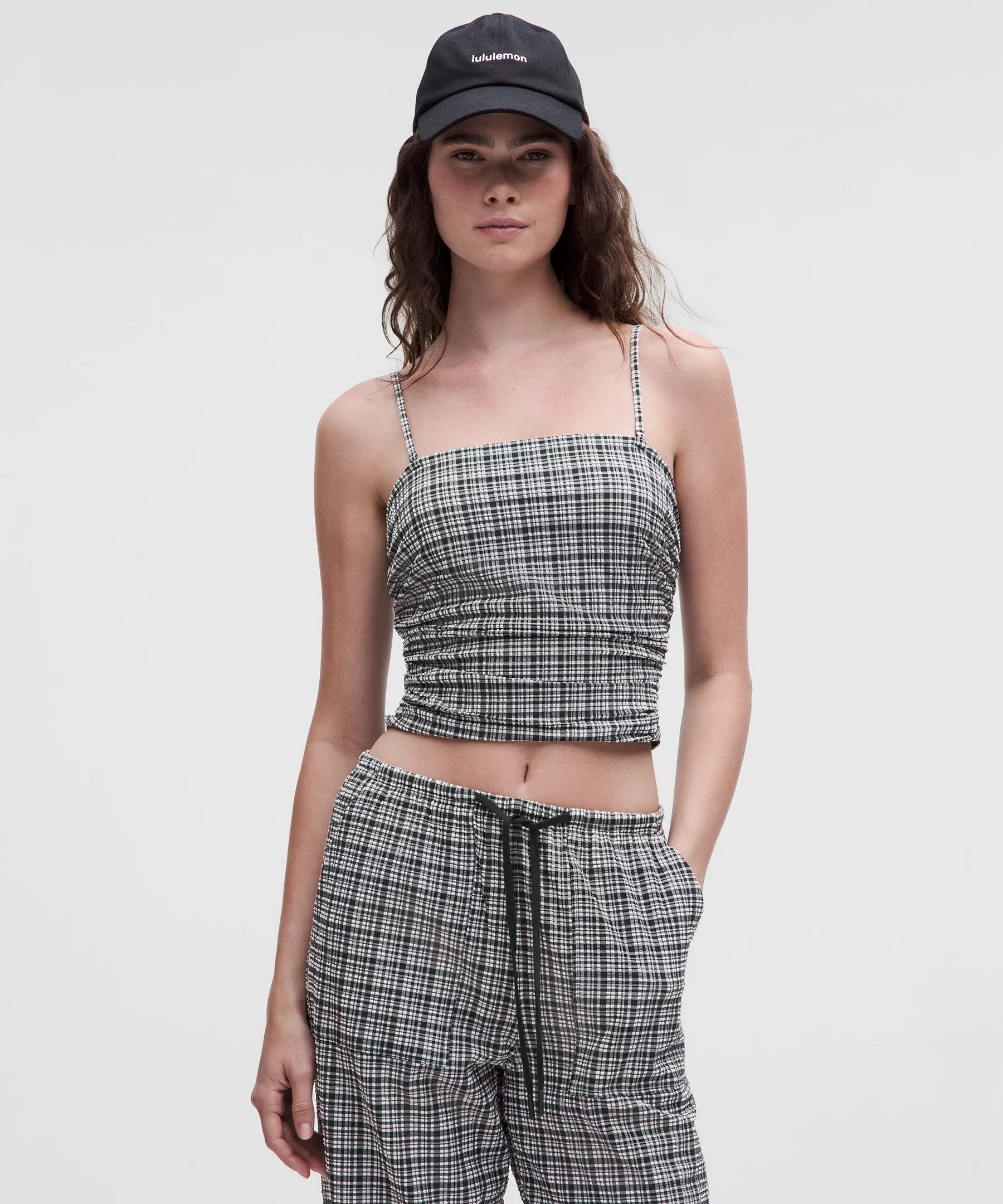 Seersucker Check Strappy Tank Top | Lululemon (US)