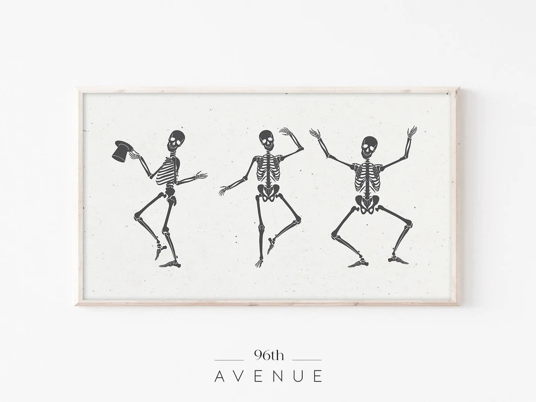 Samsung Frame TV Art Halloween Funny Skeletons Digital TV Art Instant Download - Etsy | Etsy (US)