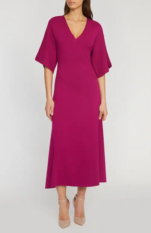 Elie Tahari Everly Dolman Sleeve Sweater Dress in Palace Pink at Nordstrom, Size Small | Nordstrom