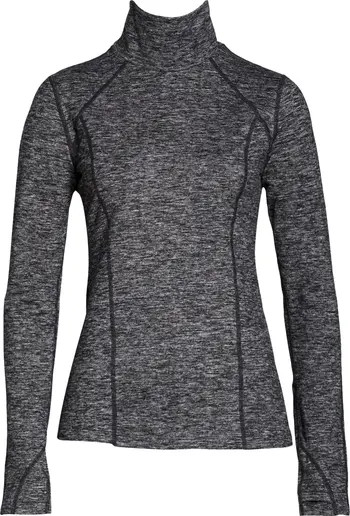 Cozy Space Dye Tech Turtleneck Training Top | Nordstrom