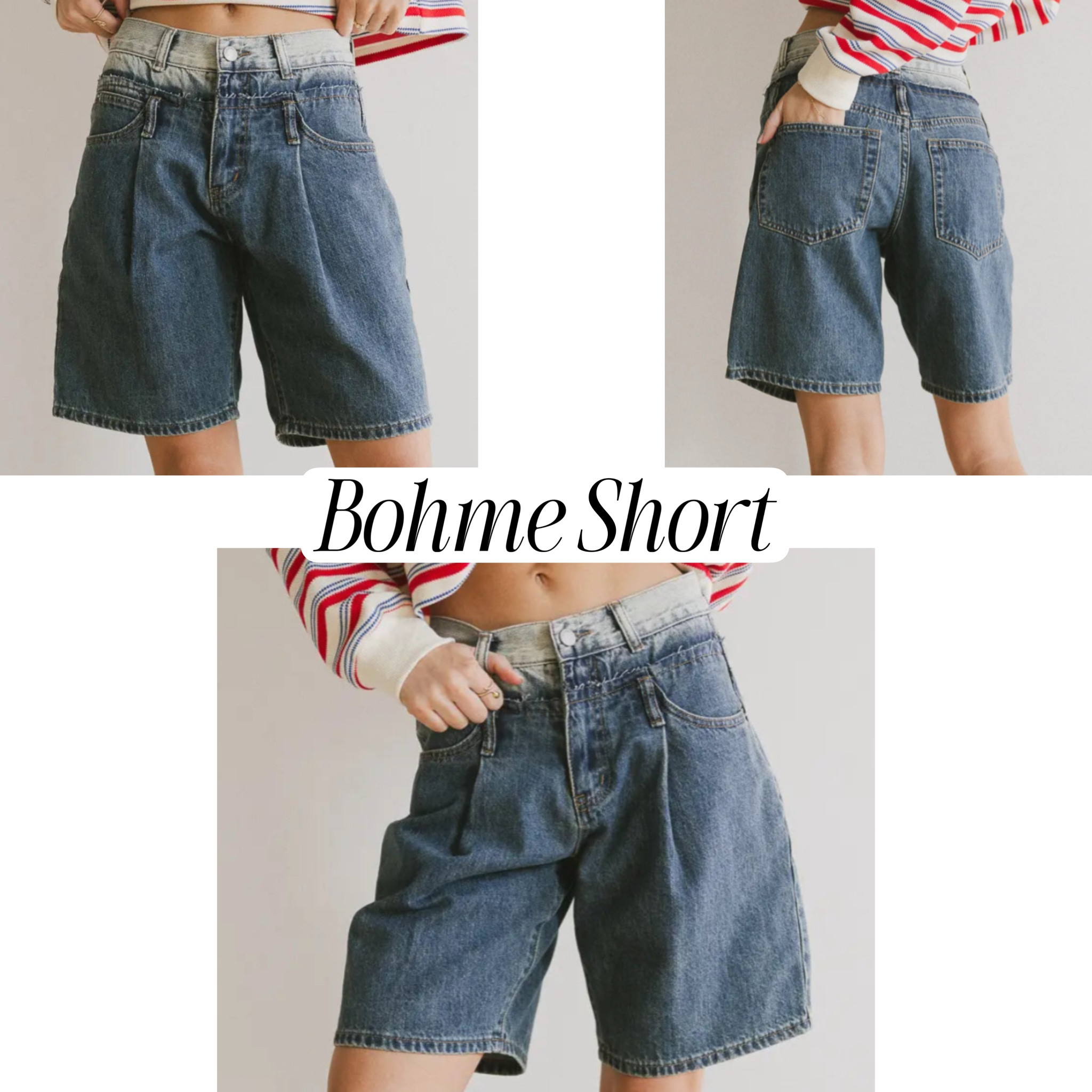 This short from Bohme has so much character! The length is perfect. It has such a fun waistband that gives a layered look that is actually flattering. They are so cute for summer and look good with any sandal or slide. I love that they have a loose fit around the thighs. Such a fun denim💙

#LTKFindsUnder50 #LTKSeasonal #LTKStyleTip