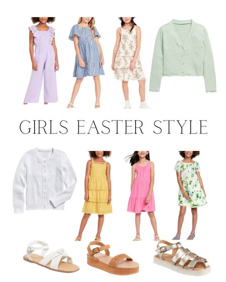 Sharing a few girl outfit ideas for Easter from Old Navy. I love that these outfits can be worn for Easter, Church, casual wear etc! 

Old Navy girls, Easter dress, Easter girl outfits, Spring dresses, floral dresses, sandals for girls 
