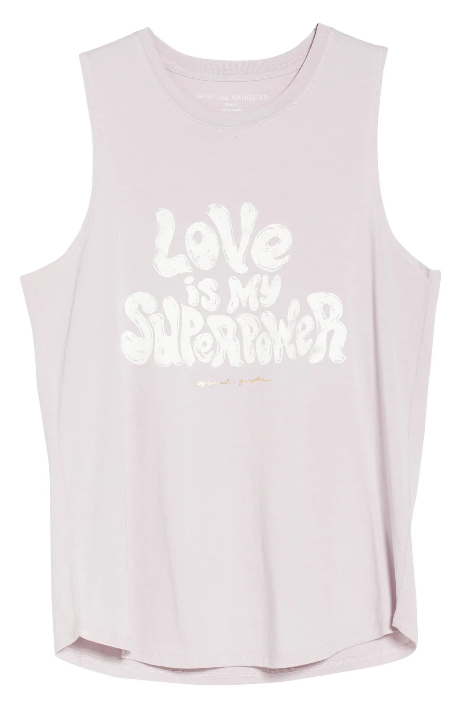 Superpower Cotton & Modal Graphic Muscle Tank | Nordstrom