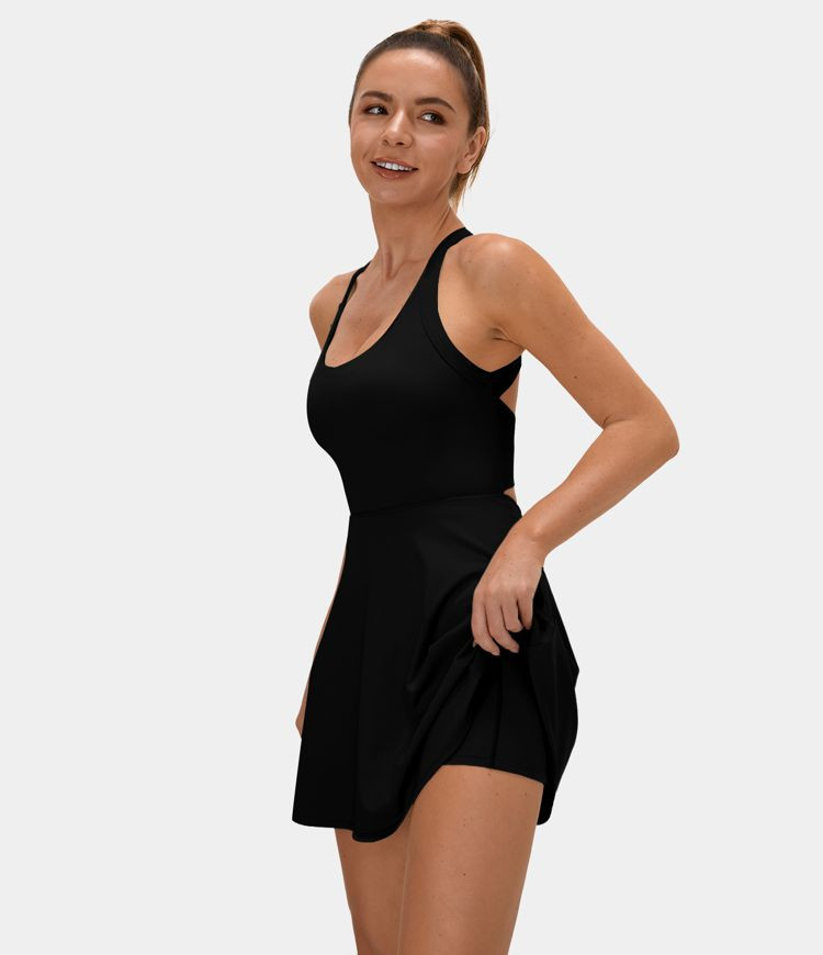 Backless Twisted Active Dress | HALARA
