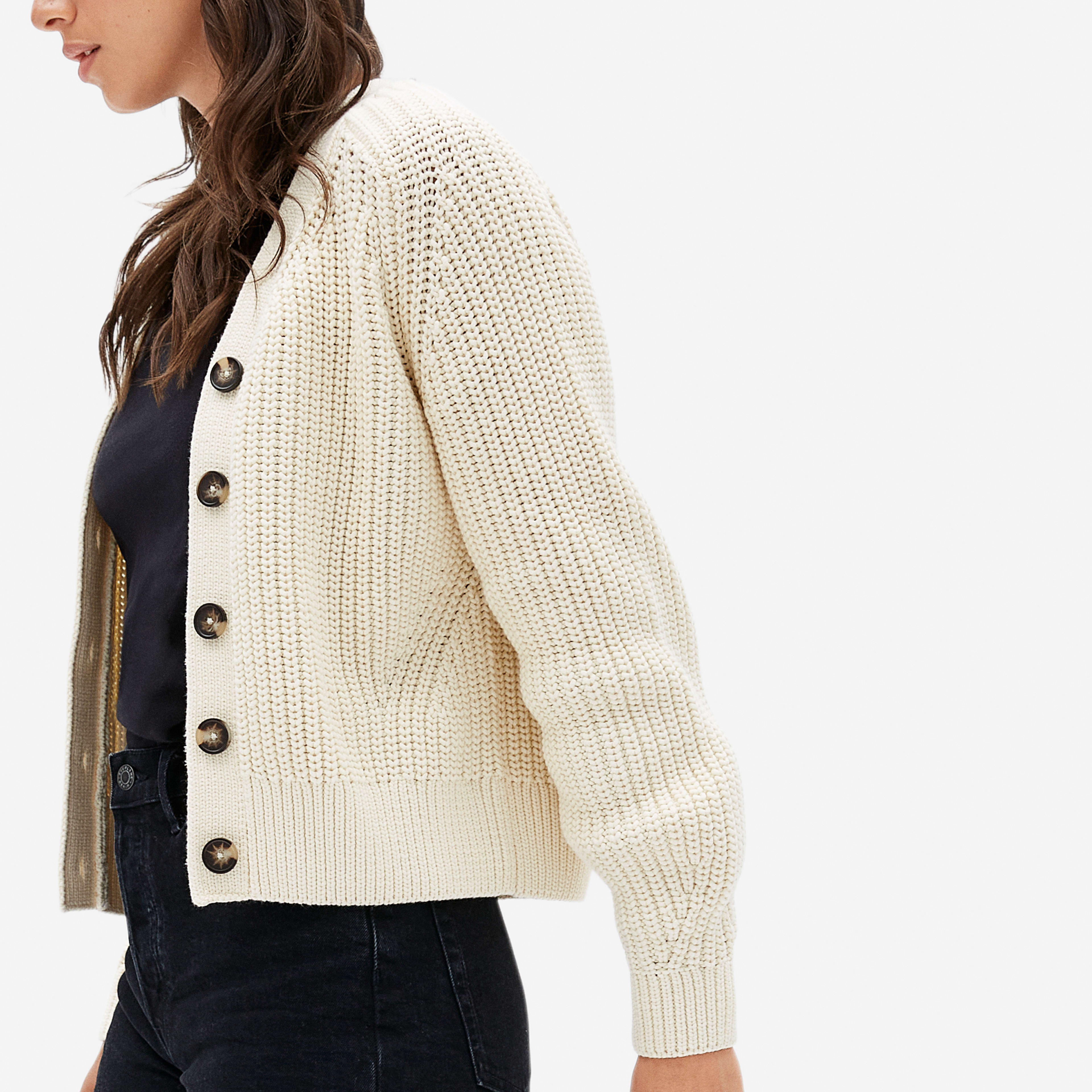 The Texture Cotton Cardigan | Everlane