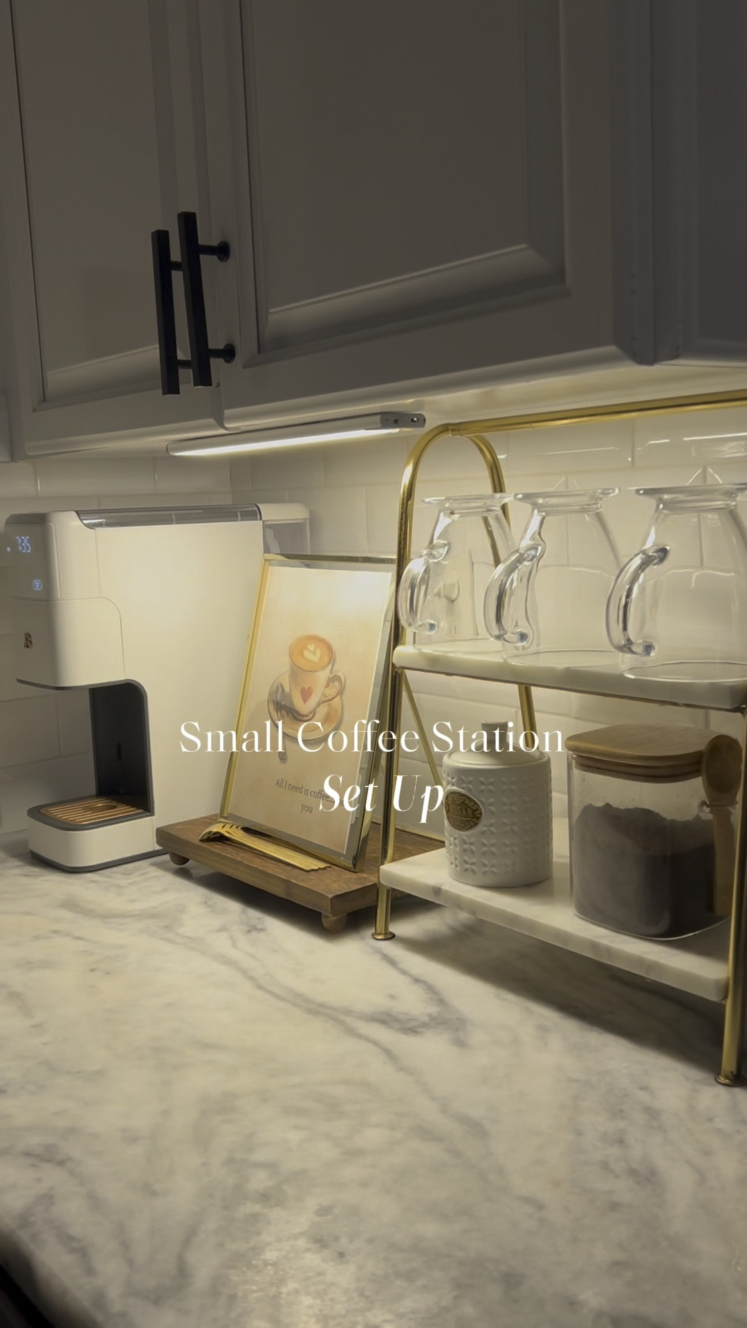Small Coffee Station Set Up.

#LTKHome #LTKWatchNow