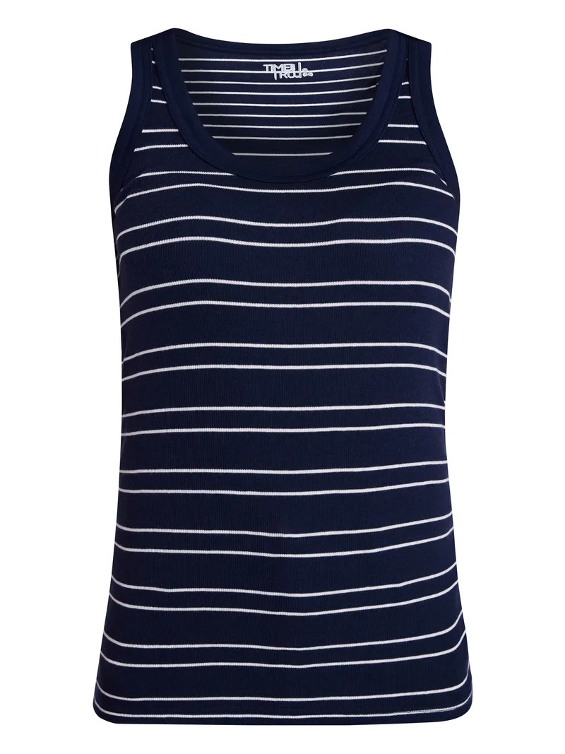 Time and Tru Women's Ribbed Tank Top, Sizes XS-XXXL | Walmart (US)