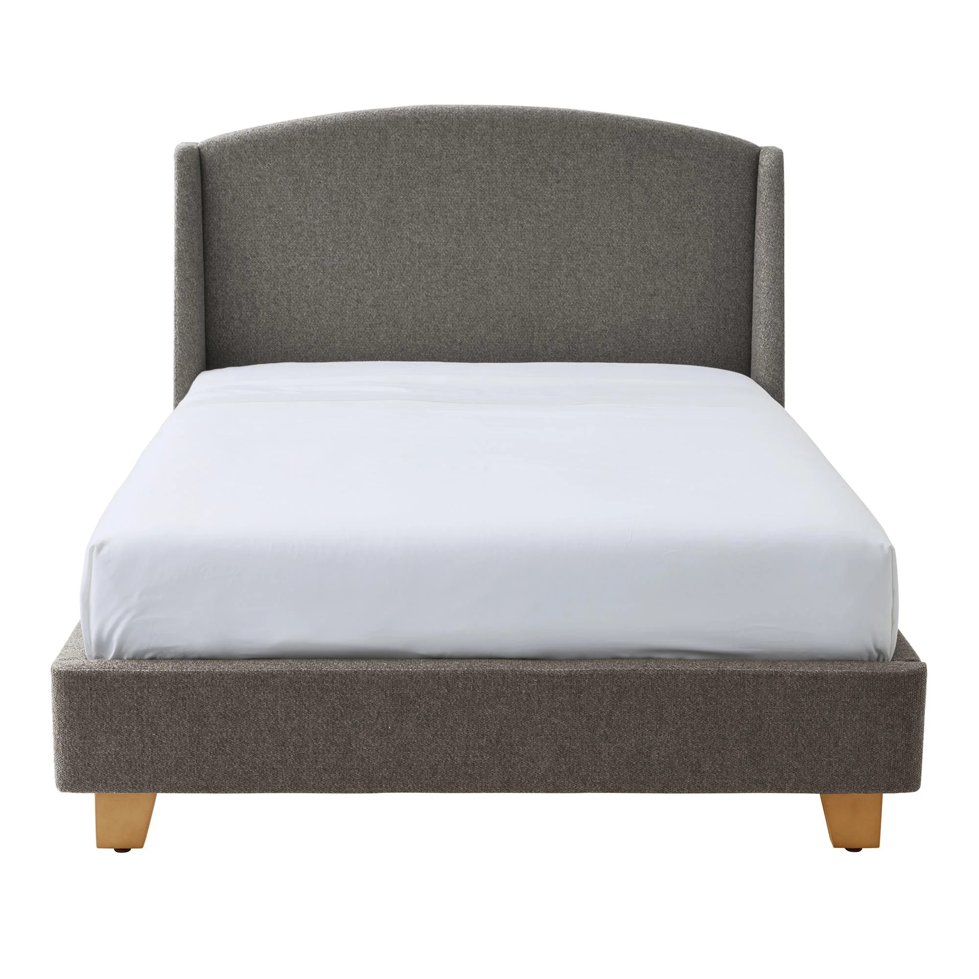 Better Homes & Gardens Windsor Platform Bed with Wingback Headboard, Queen, Gray Boucle | Walmart (US)