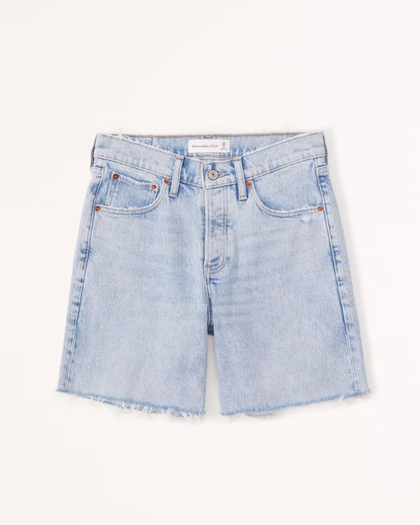 Women's Low Rise 7 Inch Dad Shorts | Women's Bottoms | Abercrombie.com | Abercrombie & Fitch (US)