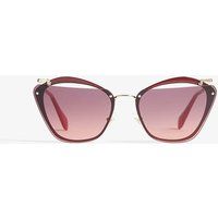 Miu Women's Bordeaux Luxury Mu54Ts Irregular-Frame Sunglasses | Selfridges